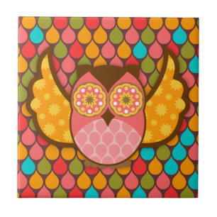 Owl Boheme Pink Tile