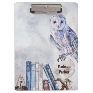 Owl & Books Clipboard