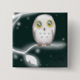 owl branchwm 15 cm square badge