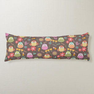 Owl Brown Body Cushion