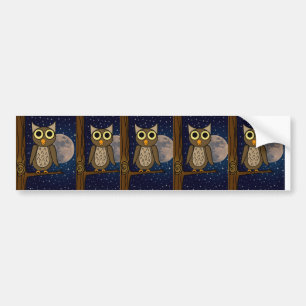 Owl Bumper Sticker