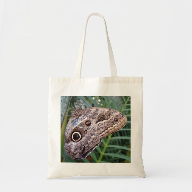 Owl Butterfly Tote Bag (Front)