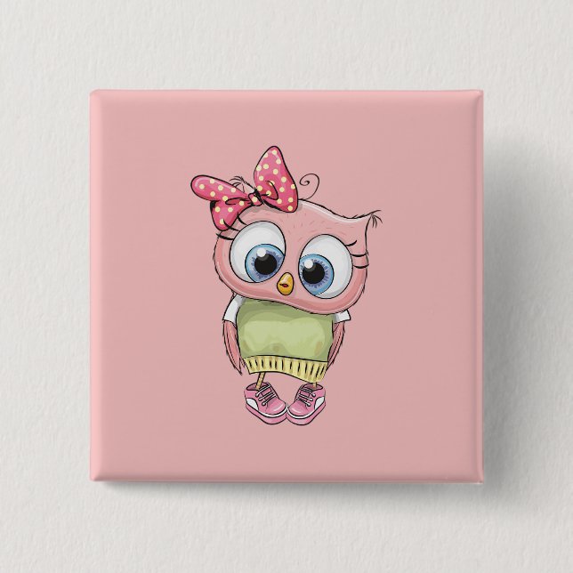 Owl Button (Front)