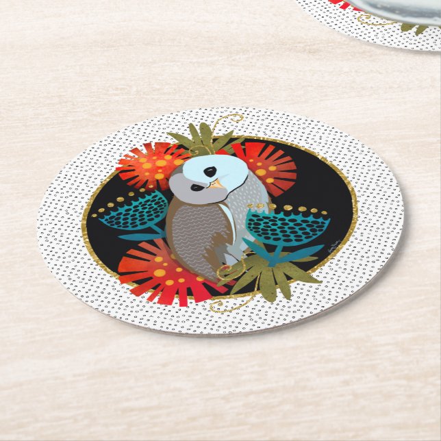 OWL BY MYSELF Paper Coasters (Angled)