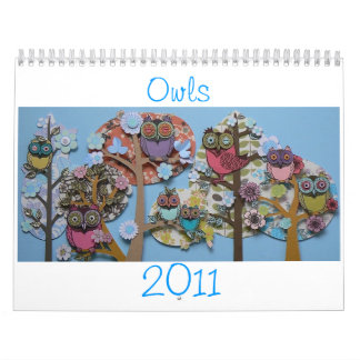 owl calender 2011 calendar