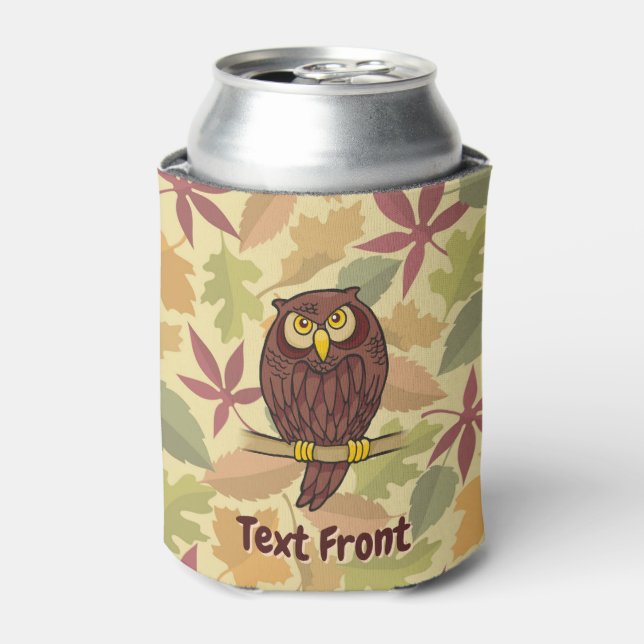 Owl Cartoon Bottle Cooler (Can Front)
