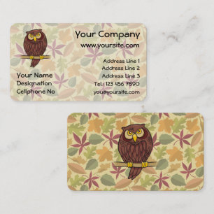 Owl Cartoon Business Card