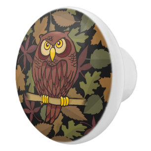 Owl Cartoon Ceramic Knob