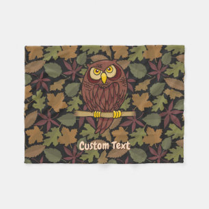 Owl Cartoon Fleece Blanket