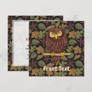 Owl Cartoon Invitation
