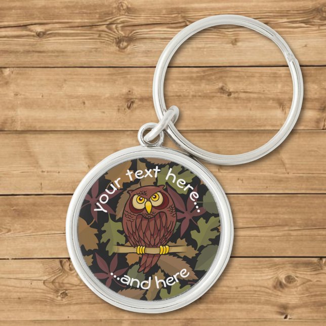 Owl Cartoon Key Ring (Creator Uploaded)