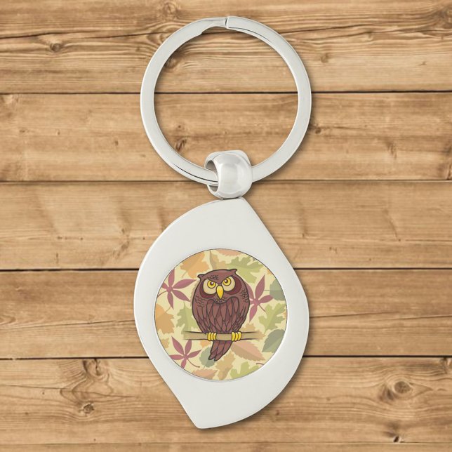 Owl Cartoon Key Ring (Creator Uploaded)