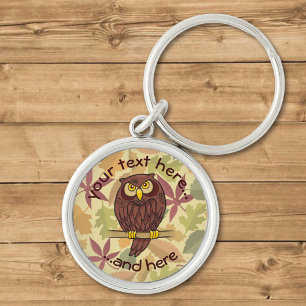 Owl Cartoon Key Ring