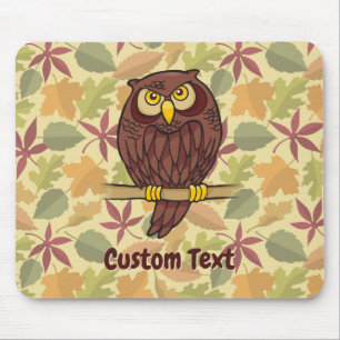 Owl Cartoon Mouse Pad