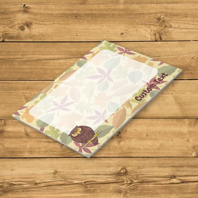 Owl Cartoon Notepad (Creator Uploaded)