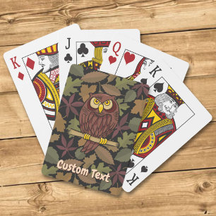 Owl Cartoon Playing Cards