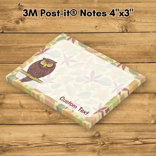 Owl Cartoon Post-it Notes (Creator Uploaded)