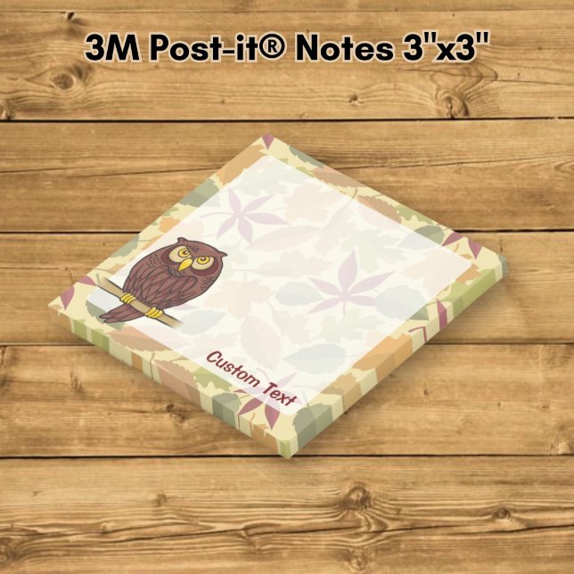 Owl Cartoon Post-it Notes (Creator Uploaded)