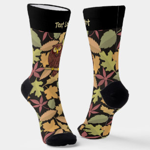 Owl Cartoon Socks