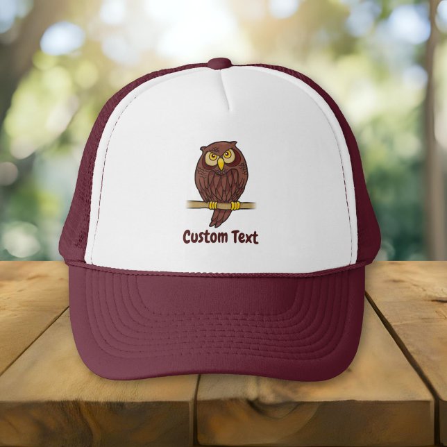 Owl Cartoon Trucker Hat (Creator Uploaded)