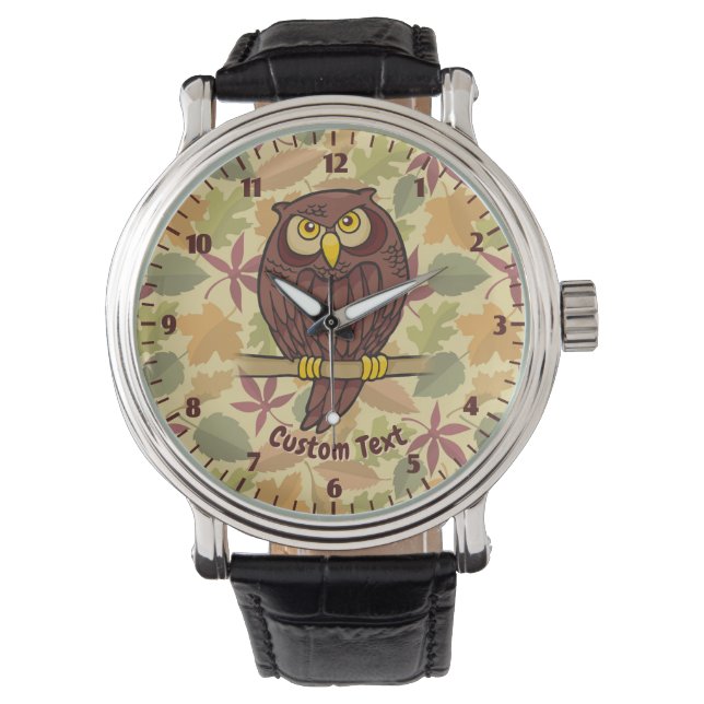Owl Cartoon Wristwatch (Front)