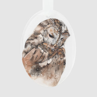 Owl ceramic decoration
