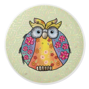 Owl Ceramic Knob