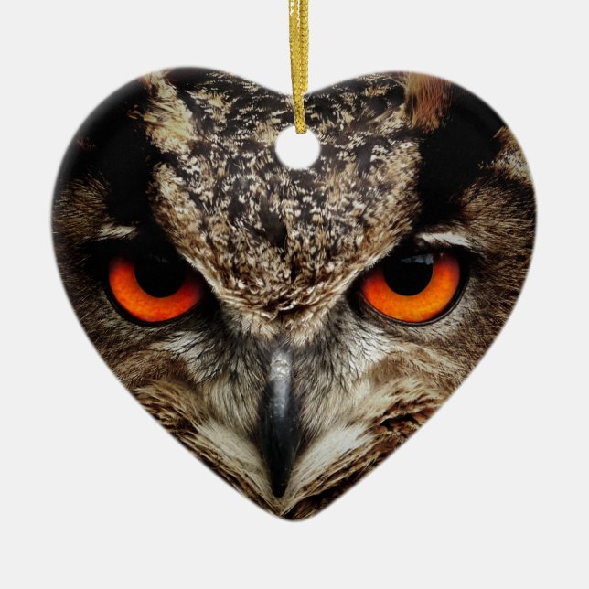 Owl Ceramic Ornament (Front)