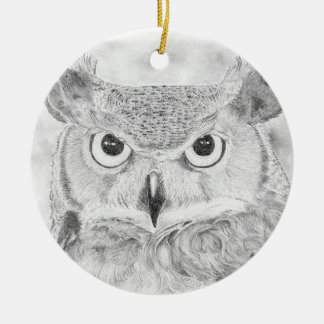 Owl Ceramic Ornament