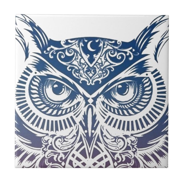 Owl Ceramic Tile (Front)