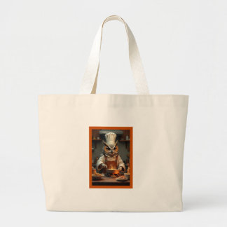owl chef tote bag