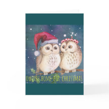 Owl Christmas Card