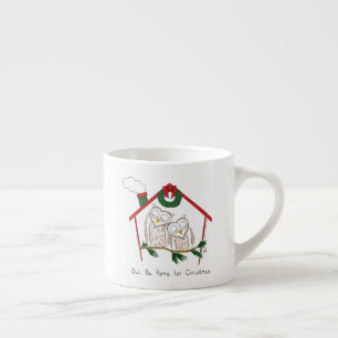 Owl Christmas Cute Funny Holiday Espresso Cup