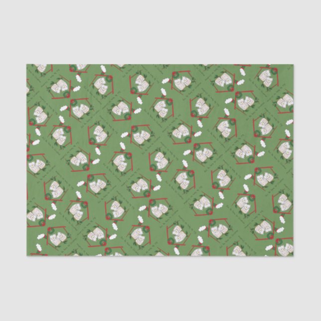 Owl Christmas Cute Kids Tissue Paper (Front)