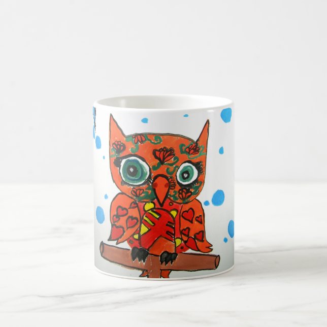 owl coffee mug (Center)