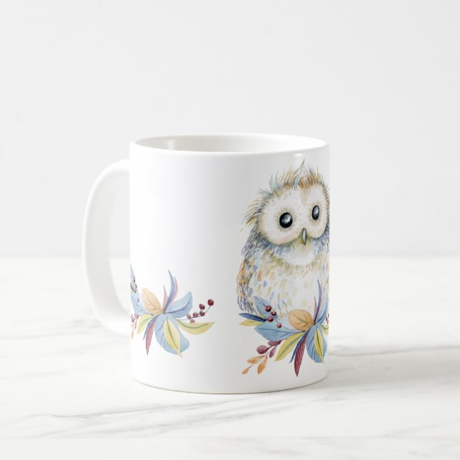 Owl Coffee Mug (Front Left)