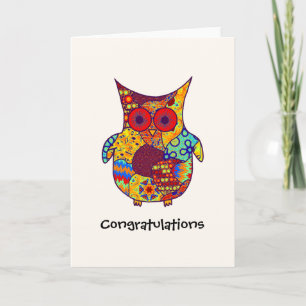 Owl Collage Card