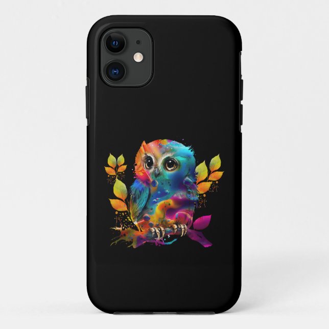 OWL COLORFUL ABSTRACT Case-Mate iPhone CASE (Back)