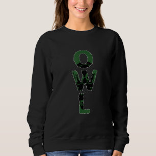 Owl Colourful Animal Shadow Silhouette Sweatshirt