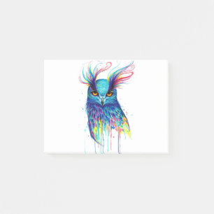 Owl colourful Art Post-it Notes