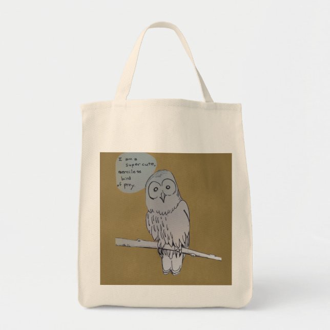 Owl Comic Tote Bag (Front)