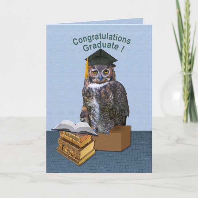 Owl Congratulations Graduate Card (Front)