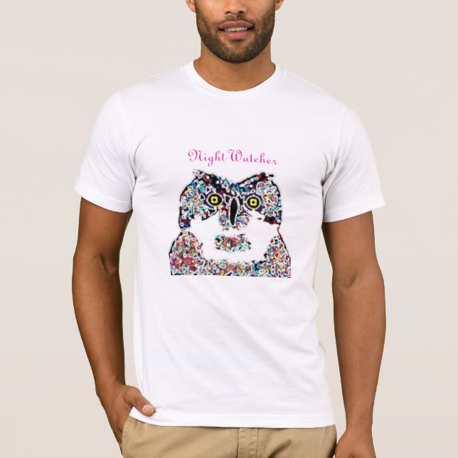owl copy, Night Watcher T-Shirt (Front)