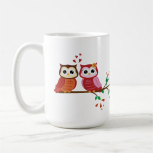 Owl Couple Valentine's Day mug