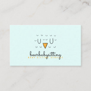 Owl Cute Bird Face Animal Baby Teacher Business Card