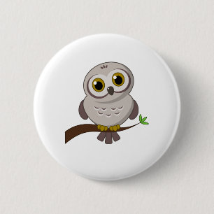Owl Cutie 6 Cm Round Badge