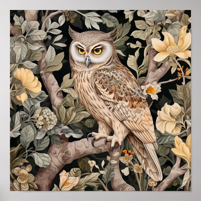 Owl Decorative Painting  Poster (Front)