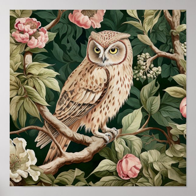 Owl Decorative Painting  Poster (Front)