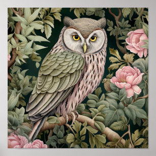Owl Decorative Painting  Poster