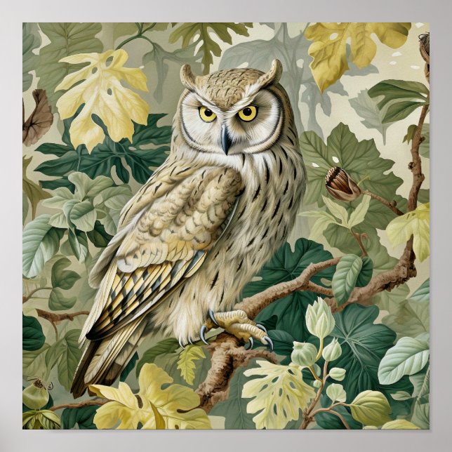 Owl Decorative Painting  Poster (Front)
